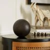 Dunelm Wood Effect Ball Black