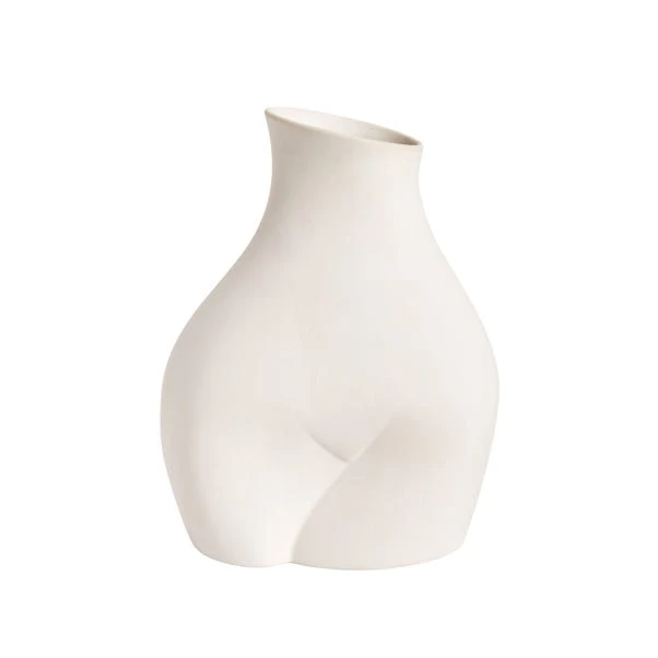 Dunelm Body Vase Cream 22cm 3 Dunelm Body Vase Cream 22cm - Image 3