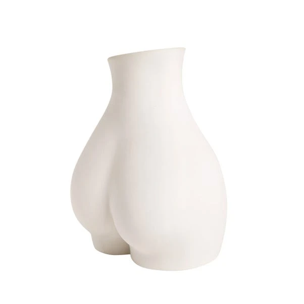 Dunelm Body Vase Cream 22cm 4 Dunelm Body Vase Cream 22cm - Image 4