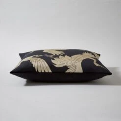Dunelm Crane Foil Print Cushion 8 Dunelm Crane Foil Print Cushion -Decoration Store 30796419 alt02