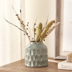 Dunelm Concave Seagrass 17cm Vase