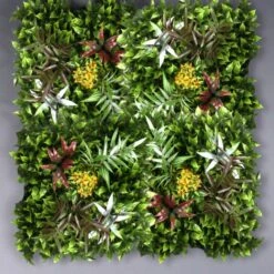Dunelm Set Of 4 Floral Living Wall Panel 100cm X 100cm -Decoration Store 30797228 alt03