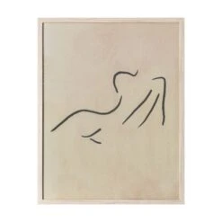 Cedar & Sage Figurine Line Drawing Framed Print