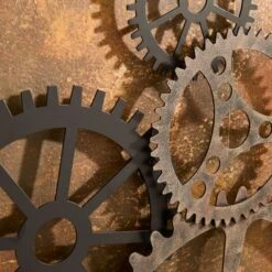 Dunelm Indoor Outdoor Listera Cogs Wall Art 100cm -Decoration Store 30798210 alt02