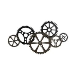 Dunelm Indoor Outdoor Listera Cogs Wall Art 100cm -Decoration Store 30798210 alt04
