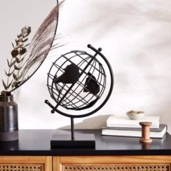 Dunelm Black Metal Globe