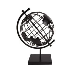 Dunelm Black Metal Globe -Decoration Store 30798245 alt03