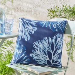 Natural History Museum Cyanotype 50x50cm Outdoor Cushion