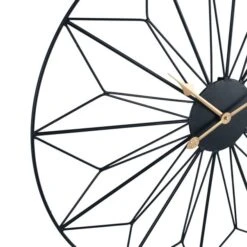 Pacific Lifestyle Black And Gold Geo Design Wall Clock 77cm 8 Pacific Lifestyle Black And Gold Geo Design Wall Clock 77cm -Decoration Store 30803494 alt03