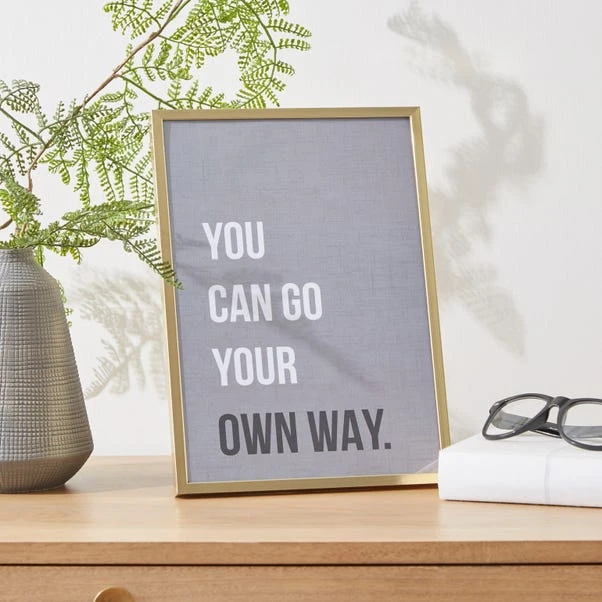 Dunelm Skinny Gold Edge Frame 7" X 5" (18cm X 13cm) 1 Dunelm Skinny Gold Edge Frame 7" X 5" (18cm X 13cm)