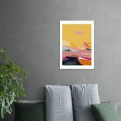 East End Prints Abstract Pink Dream Cloud Print