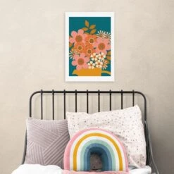 East End Prints Mid Century Bouquet Print