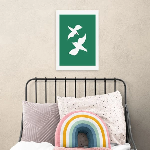 East End Prints Love Birds In Green Print 1 East End Prints Love Birds In Green Print