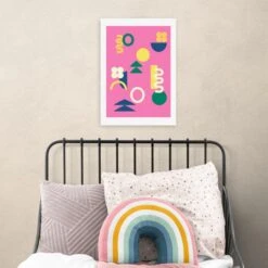 East End Prints Retro 90s Shapes Print