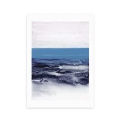 East End Prints Watercolor Landscape Blue Print