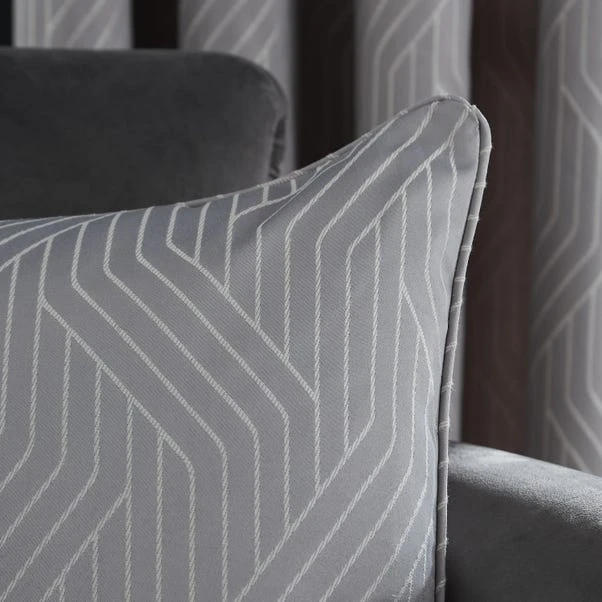Catherine Lansfield Linear Geometric Cushion 2 Catherine Lansfield Linear Geometric Cushion - Image 2