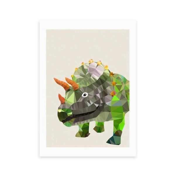 East End Prints Triceratops Print 2 East End Prints Triceratops Print - Image 2